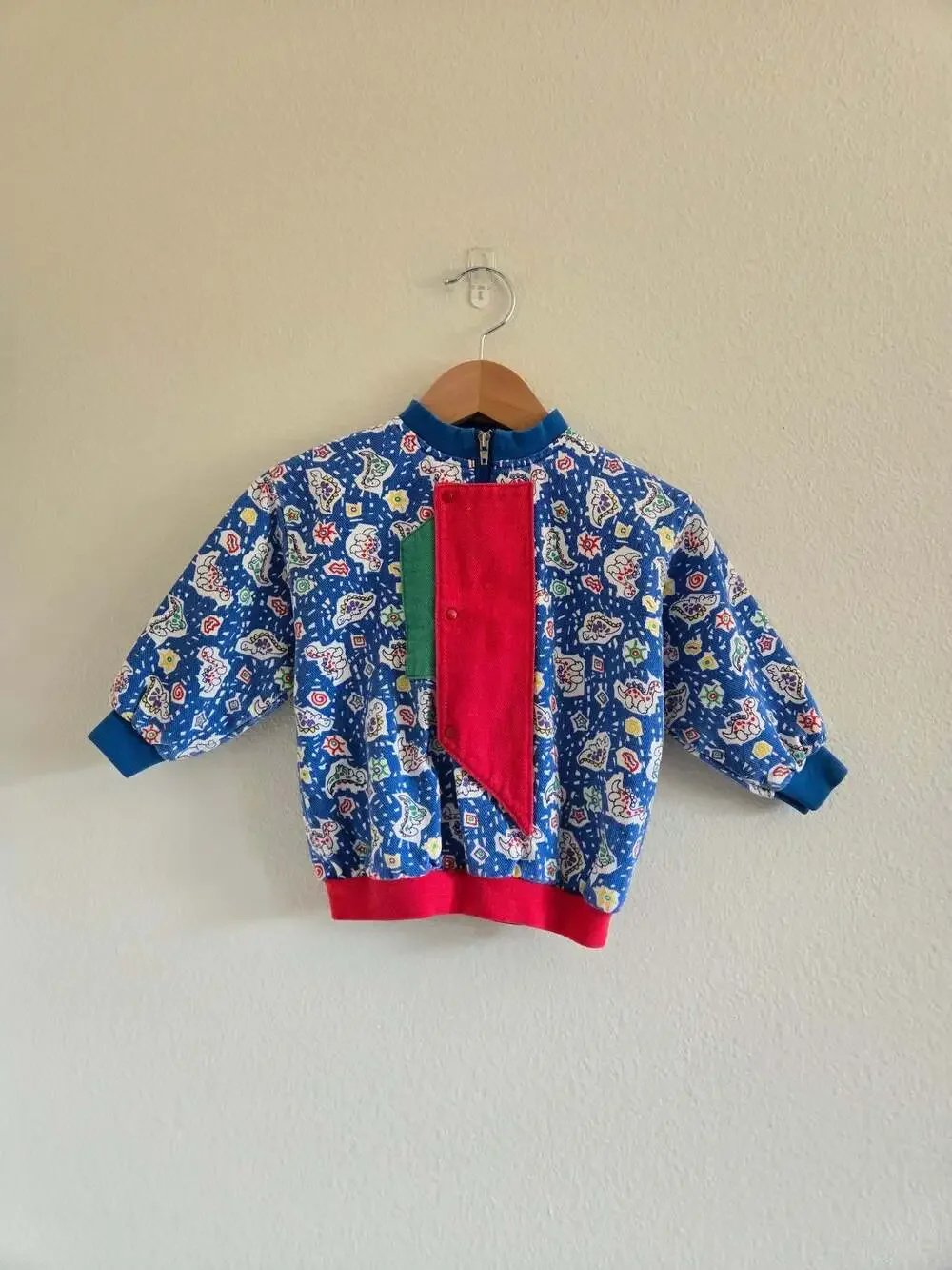 Vintage OshKosh B'Gosh Dinosaur Print Sweatshirt Jacket Size 2T
